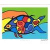 Image 1 : Norval Morrisseau -A Shaman's Legacy, Limited Edition Fine Art Giclee, 8 x 10" "Soul Floating in Cos