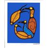 Image 1 : Norval Morrisseau  Limited Edition Fine Art Giclee, 8 x 10" "Native Unity" Plate Signed Cree Syllabi