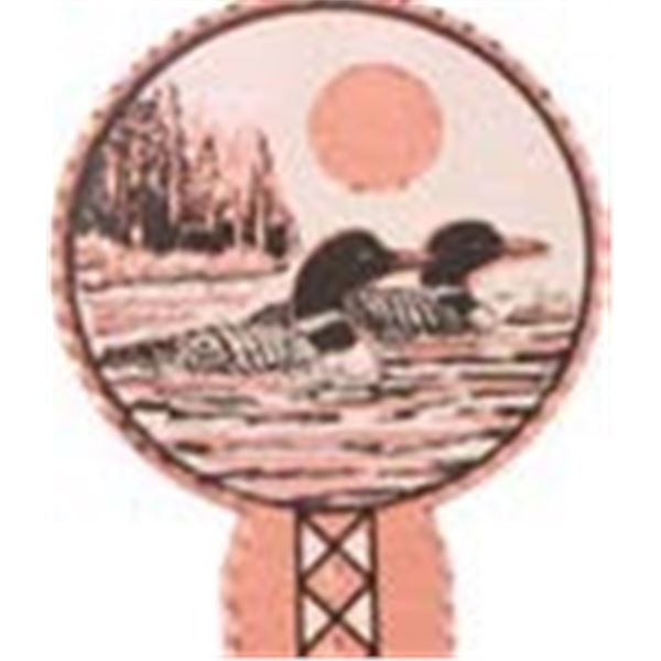 Copper Bookmark - Diamond Cut/Copper w/ Art Design1