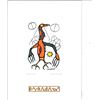 Image 1 : Norval Morrisseau" Cameo Collection - "Thunder Spirit" Raised Copper Cree Syllabic Signature, Plate 