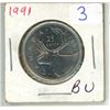 Image 1 : 1991 Canadian 25 cent coin