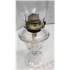 Image 4 : #2 clear glass coal oil lamp - with oil catcher