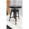Image 5 : Clawfooted wooden piano stool - 21"H x 15" dia