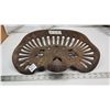Image 2 : Cast Iron "Racine Wisconsin" tractor seat - 16"Wx15"