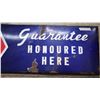 Image 2 : Porcelain "Atlas, Guarantee Honoured Here" sign - 72"x16.5"