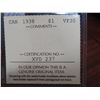 Image 5 : 1938 Graded ICCS Silver Dollar
