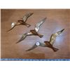 Image 1 : Brass Bird Trio Wall Hangings