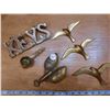 Image 1 : Brass Key Hanger, Nabob Scoop, Lobster Catch-All, Bird Hangings