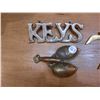 Image 2 : Brass Key Hanger, Nabob Scoop, Lobster Catch-All, Bird Hangings