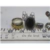 Image 2 : 9 New Fashion Rings, 2 Sets Earrings
