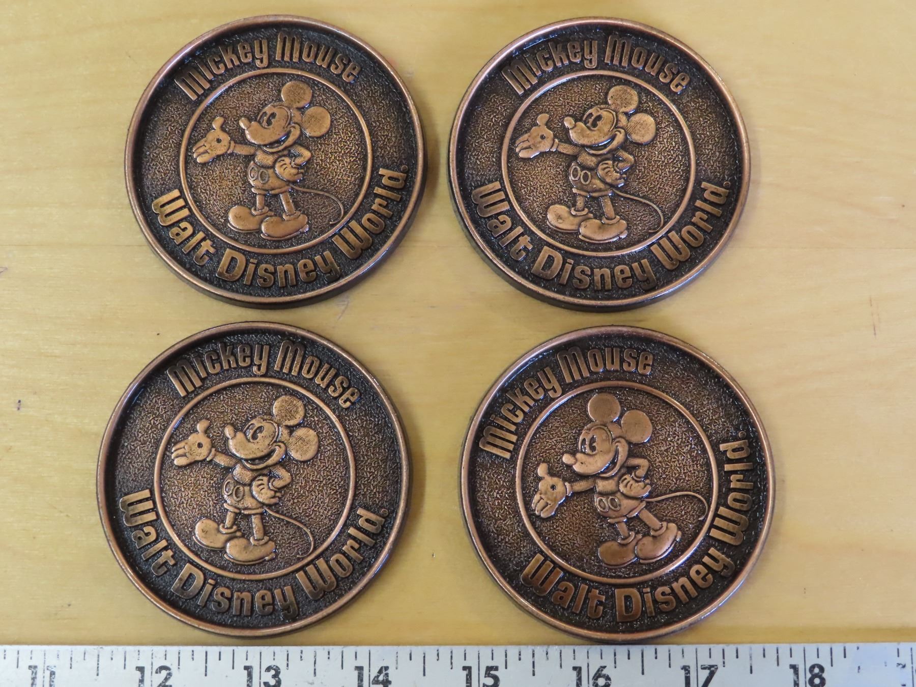 4 Mickey Mouse Walt Disney World Coasters – made in Canada - Schmalz ...
