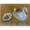 Image 3 : Satsuma China Dish + Tiny China boquet holder + Swan & Dish