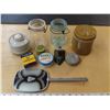 Image 1 : Lot of assorted Collectibles – including vintage/antique perfect seal glass jars