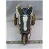 Image 2 : Wooden Horse & Cart -17”Long x 6.75” High