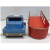 Image 2 : Vintage metal Husky Truck and Trailer (blue cab)
