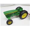 Image 5 : Metal John Deere Tractor #584 + Metal Red Hopper Trailer