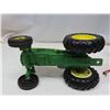 Image 8 : Metal John Deere Tractor #584 + Metal Red Hopper Trailer