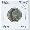 Image 1 : 1966 Canadian Silver 25 Cents. MS-65. Gem. Nice.