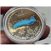 Image 3 : 2014 Canadian 20 dollar, fine silver "The Great lakes; Lake Ontario" coin - housed in RCM case