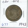 Image 1 : 1942 Canadian silver 50 cent coin