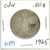 Image 1 : 1965 Canadian silver 50 cent coin