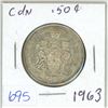 Image 1 : 1963 Canadian silver 50 cent coin