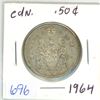 Image 1 : 1964 Canadian silver 50 cent coin