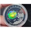 Image 3 : 2005 Canadian 20 dollar, fine silver holographic "Diamonds" coin #08652 - Housed in RCM case