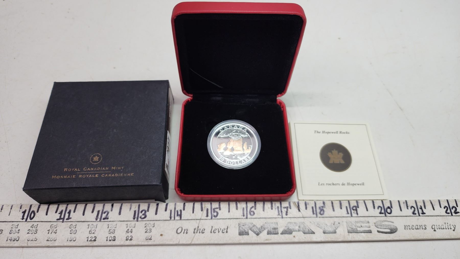 2004 Canadian 20 dollar, fine silver