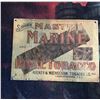 Image 1 : Original Master Marine Rival tobacco advertising tin sign