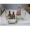Image 1 : lot of vintage bottles and Canadian club pump