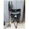Image 1 : Barronett folding chair- New + 9 gulf clubs and 4 balls