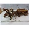 Image 1 : Team of Appaloosa w/ wooden wagon Large