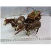 Image 2 : Team of Appaloosa w/ wooden wagon Large