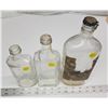 Image 2 : 3 assorted vintage glass bottles - Medicine, Watkins and "Dewar" bottle