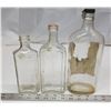 Image 3 : 3 assorted vintage glass bottles - Medicine, Watkins and "Dewar" bottle