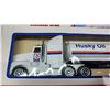 Image 4 : Husky "Heavy Hauler" toy semi truck and trailer - like new