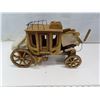 Image 2 : Beautiful wooden carriage vintage model 14"x8.5"