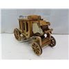 Image 3 : Beautiful wooden carriage vintage model 14"x8.5"