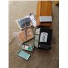 Image 2 : 9.75"x 6"x 7.5" Parts storage with contents and assorted wooden box & Household items