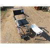 Image 2 : Wheel chair shower chair w/ toilet - comes with small plastic shower stool