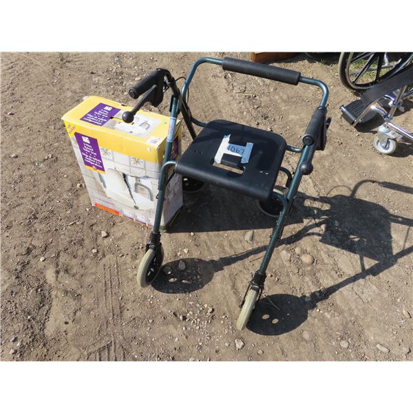 AMG 3 way raised toilet - Black walker both in like NEW condition