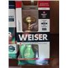 Image 2 : 3 Weiser keyed exterior knob lock sets ( 2 Smart key knobs)