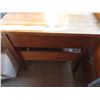 Image 5 : 32"x 17.5"x 28" Wooden Desk + 19.5"x 12"x 18" wooden bench