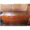 Image 1 : 19"x 54"x 31.5" Wooden dresser + 30"x 44" mirror