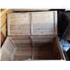 Image 3 : Large wooden wheeled chest 48"x 22"x 26.5" -