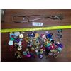 Image 1 : Costume jewelry-earings, ring, necklaces and broaches