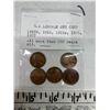 Image 1 : U.S. Lincoln one cent 1915,1916,1919,1926 and 1927