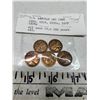 Image 1 : U.S. Lincoln one cent 1910, 1917,1920,1927 and 1928