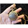 Image 1 : Pocket watch - ornate train / locomotive design on case